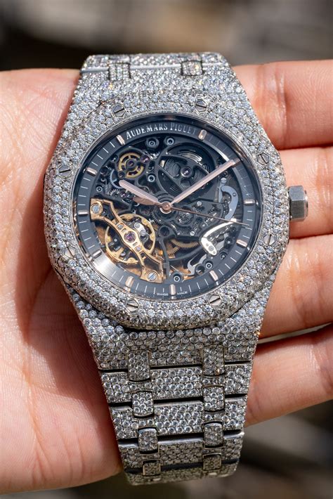 audemars piguet diamonds replica|audemars piguet skeleton diamond.